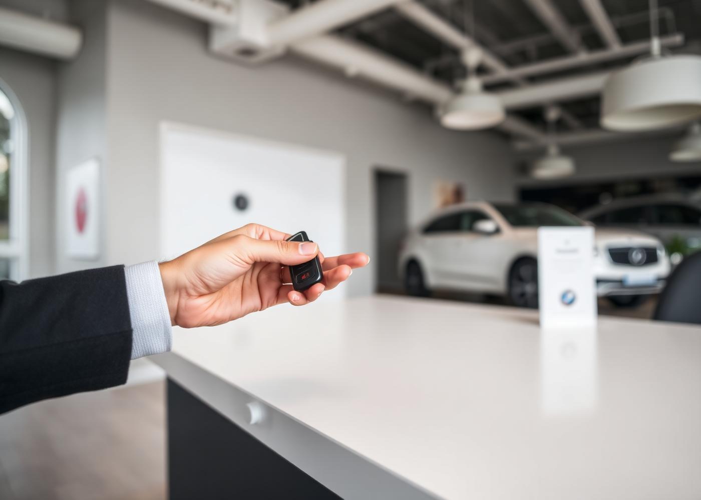 Keys handed over at the A1 Motors finance desk